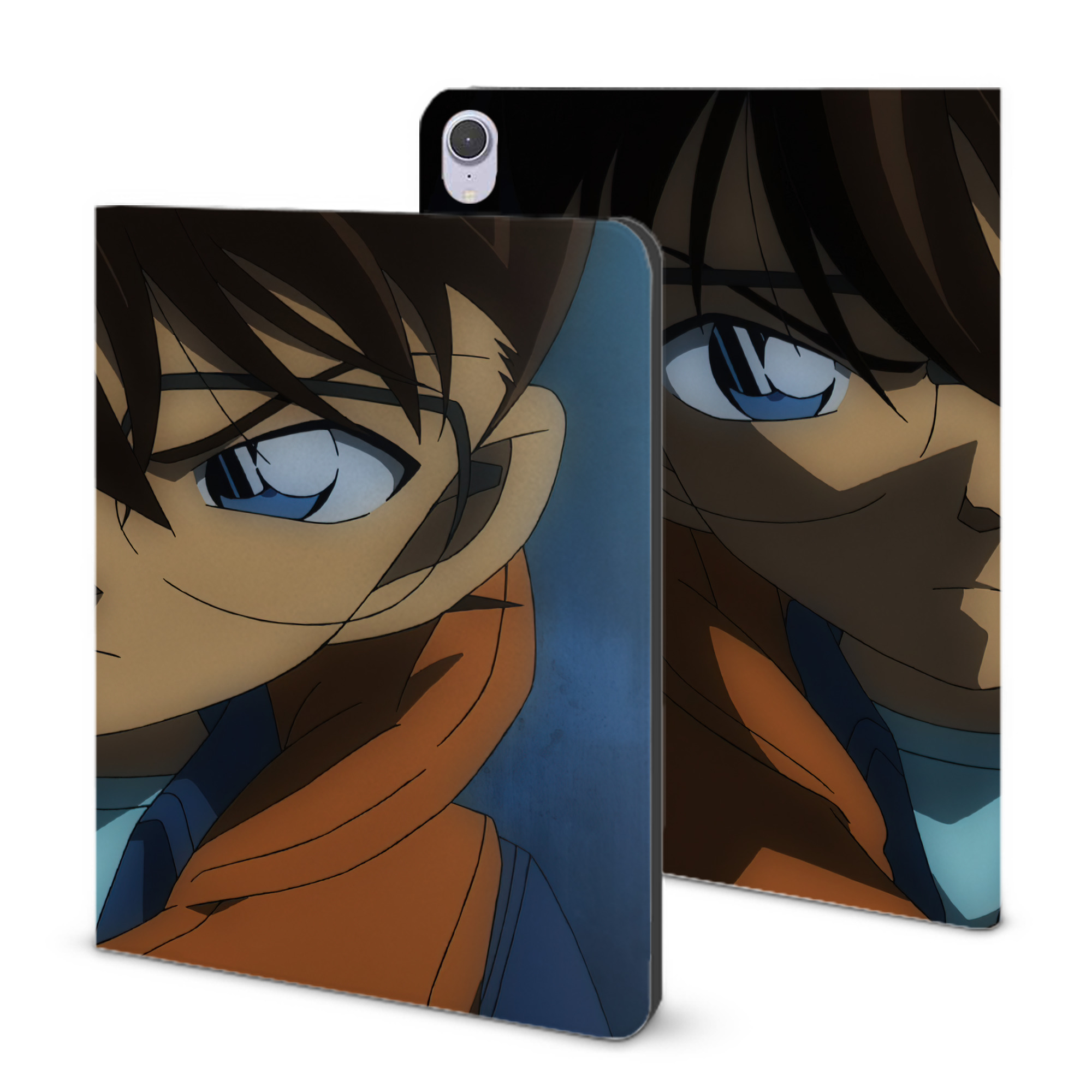 （画像用） 名探偵コナン Detective Conan IPad ケース ブック型 PUレザー TPU 耐衝撃 軽量 薄型 ペン収納なし 全面保護 IPad 各モデル対応